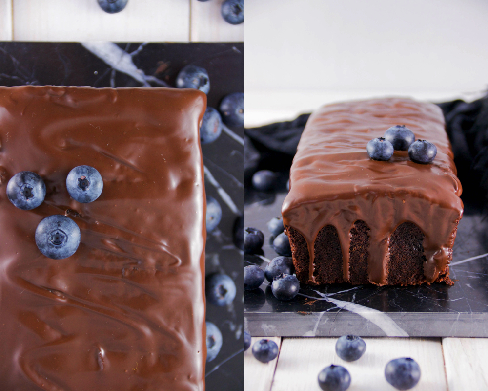 Schokoladen-Blaubeer-Kuchen