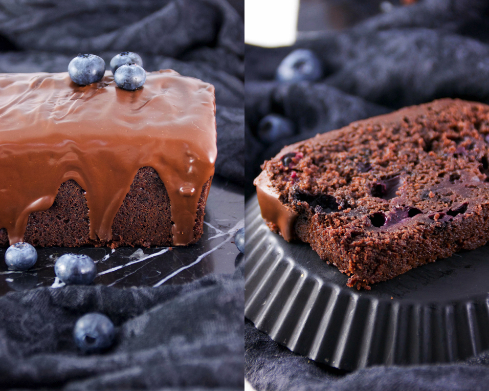 Schokoladen-Blaubeer-Kuchen