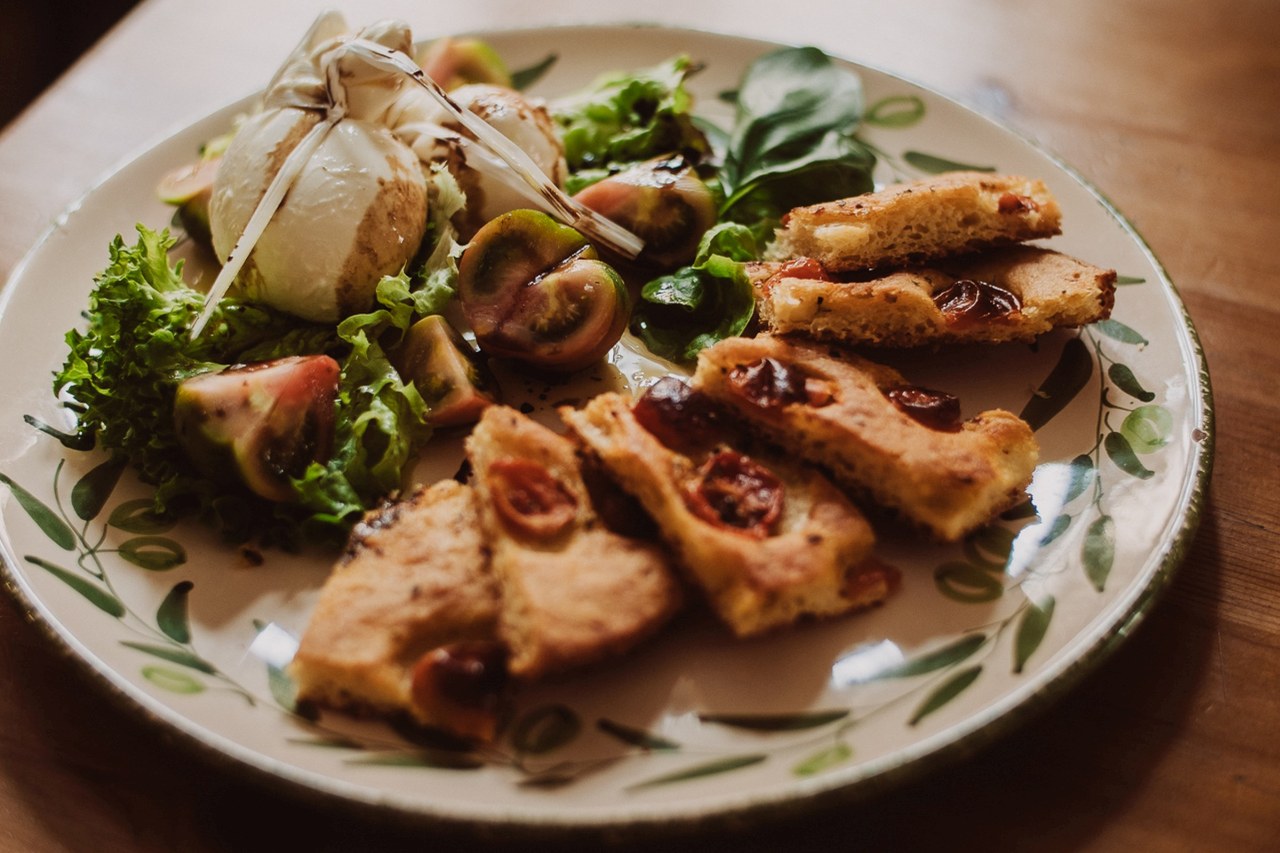 Burrata mit Focchacia